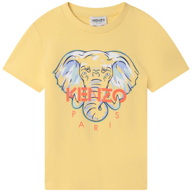 Playera elefante KENZO amarilla para niños y adolescentes